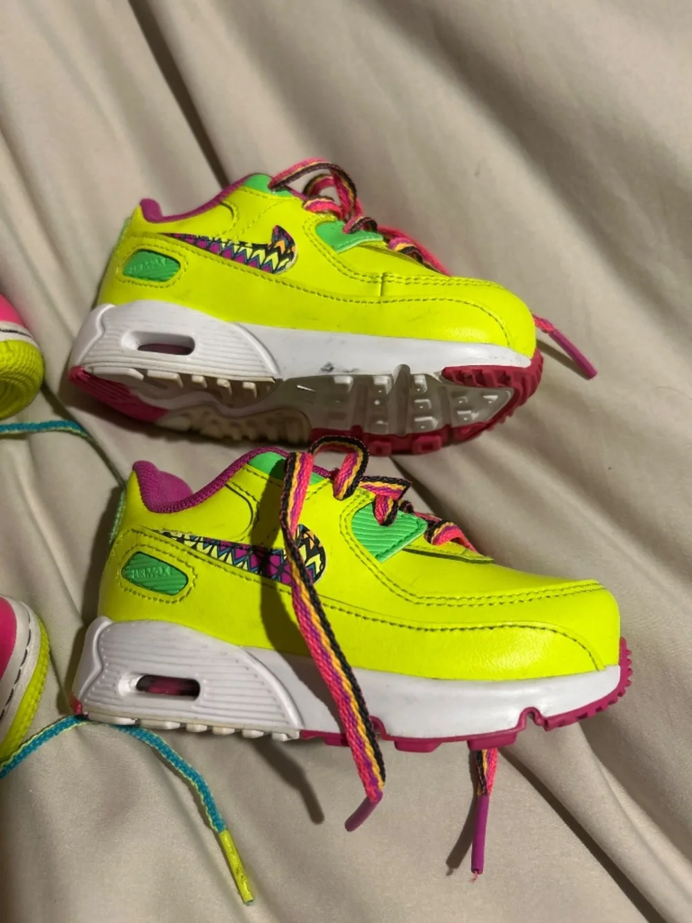 Two pairs of Nike toddler size 6c sneakers